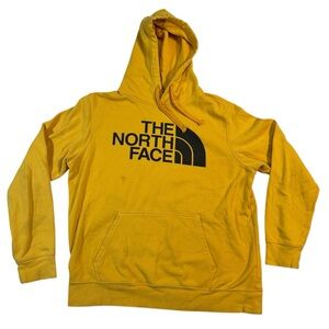 The North Face Men's Bright Yellow Hoodie Large